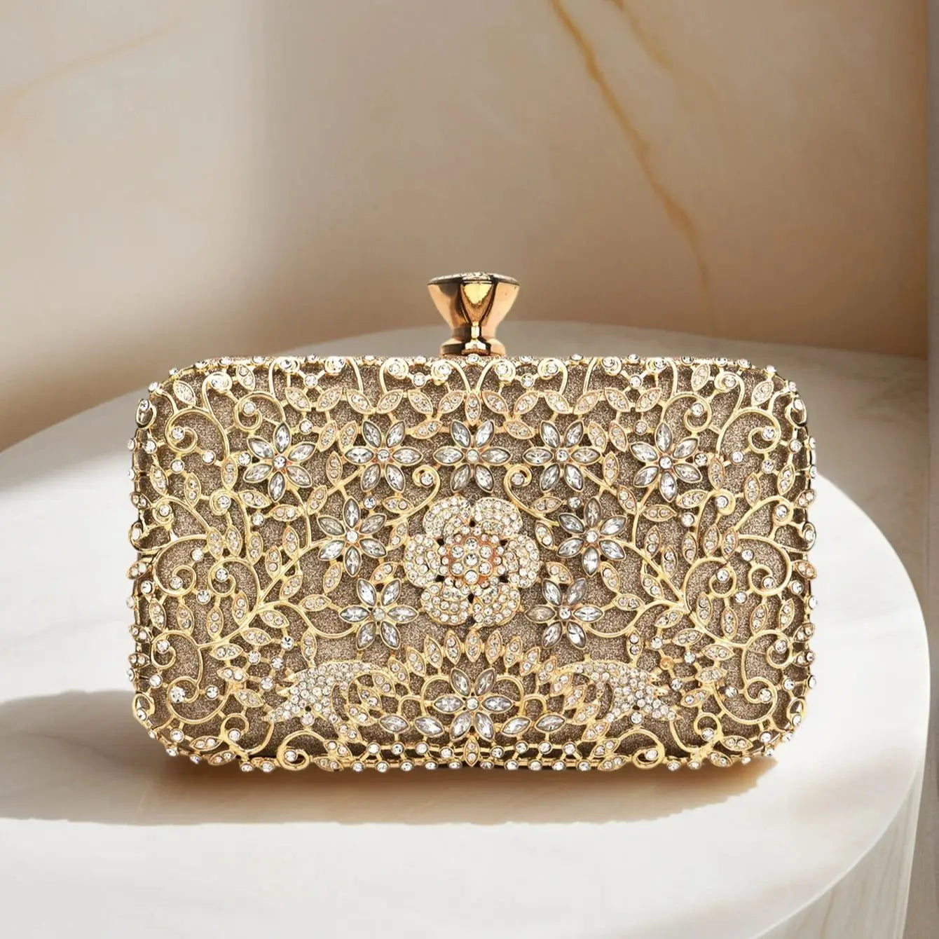 Luxury Rhinestone Clutch Bag for Women | Elegant Evening Party Purse | Designer Wedding Handbag | Fashion Cocktail Clutch