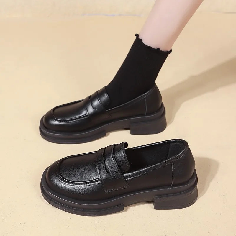 Women’s Classic Penny Loafers – Casual Slip-On Flat Shoes for Office, College & Everyday Wear