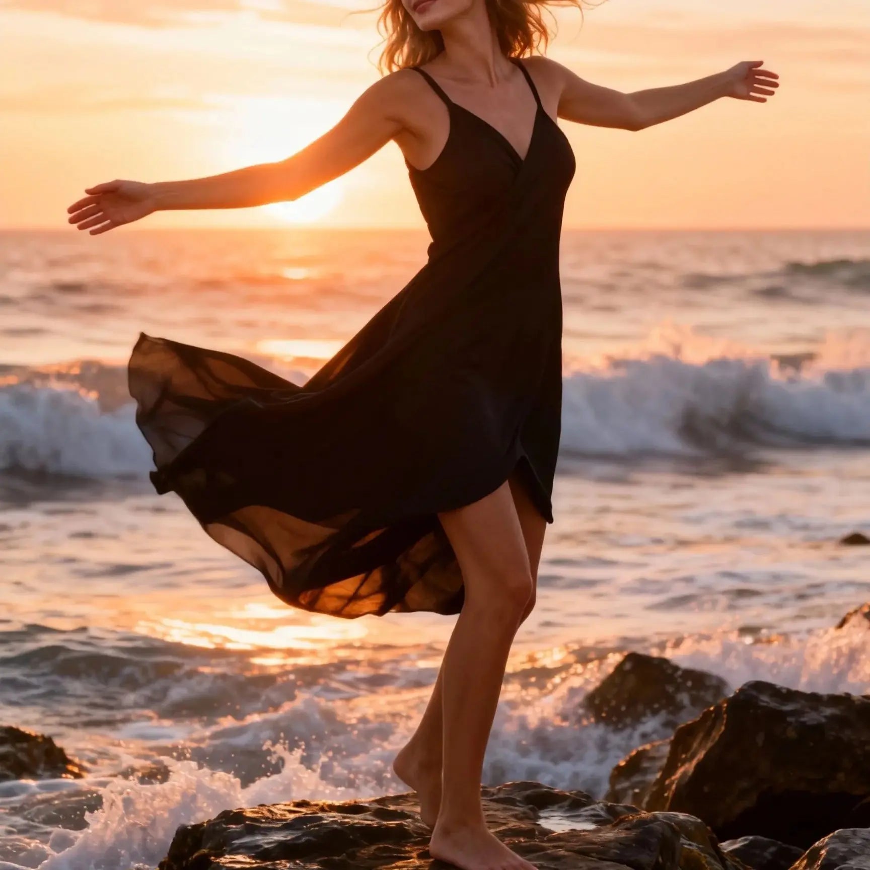 Women’s Black One Shoulder Maxi Dress | Asymmetrical Sleeveless Beach Cover Up Dress with High Slit for Vacation, Resort & Summer Wear