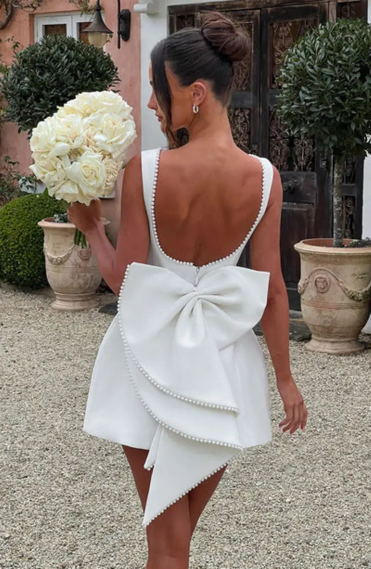 A Line Mini Dress Women | Sleeveless Structured Party Dress