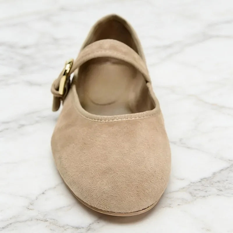 Women’s Mary Jane Ballet Flats – Classic Buckle Strap Slip-On Shoes for Casual, Office & Everyday Wear