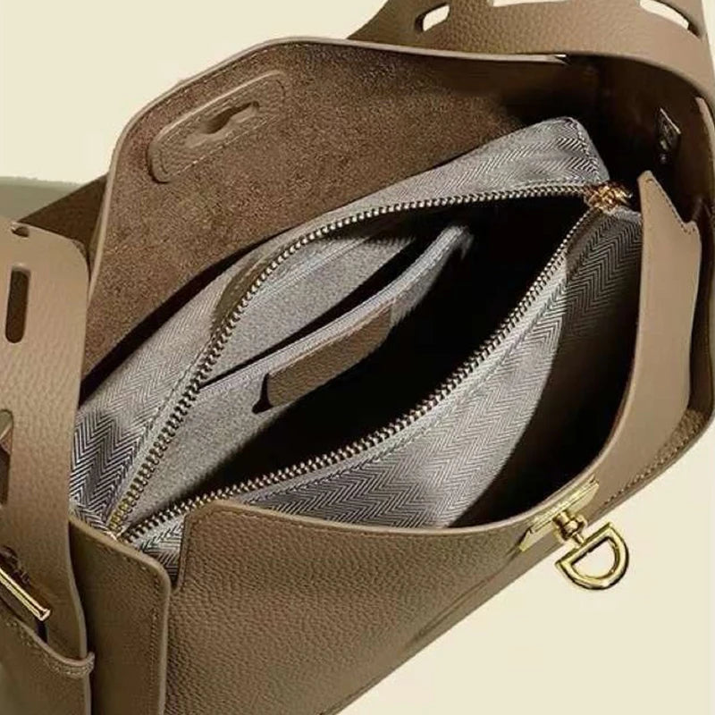 Luxury Crossbody Shoulder Bag for Women | Minimalist Leather Handbag | Elegant Messenger Purse | Everyday Fashion Sling Bag