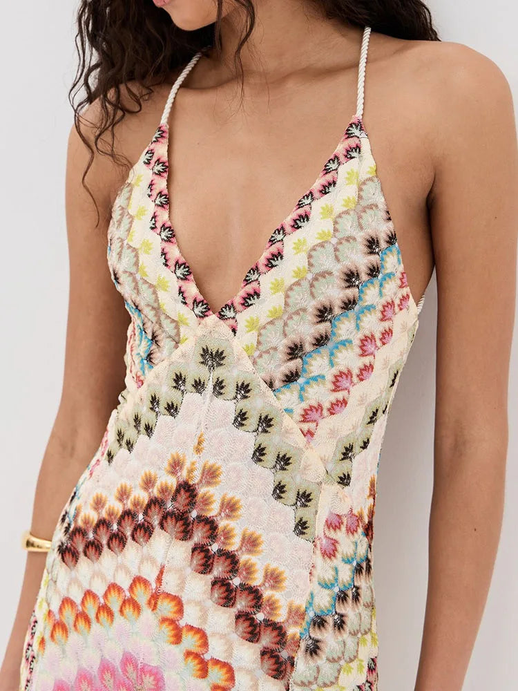 Printed Maxi Dress Women | Spaghetti Strap A Line Summer Dress