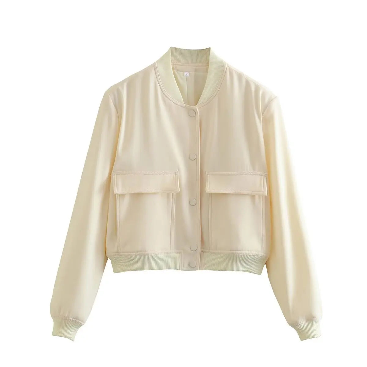 Cropped Bomber Jacket | Minimalist Lightweight Jacket