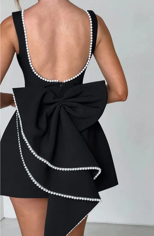 A Line Mini Dress Women | Sleeveless Structured Party Dress