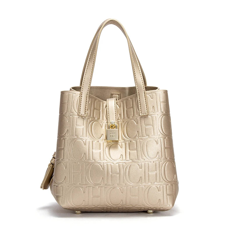 Designer Embossed Tote Bag for Women | Luxury Shoulder Handbag | Elegant Everyday Shopper Purse | Fashion Office Tote