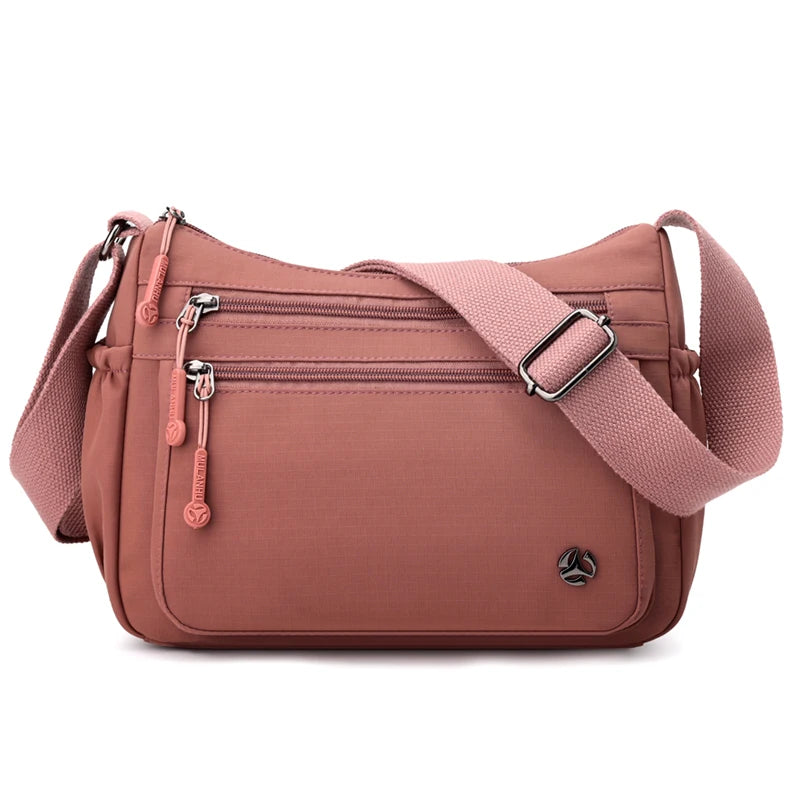 Casual Crossbody Bag for Women | Lightweight Travel Shoulder Purse | Multi Pocket Everyday Handbag | Fashion Utility Sling Bag