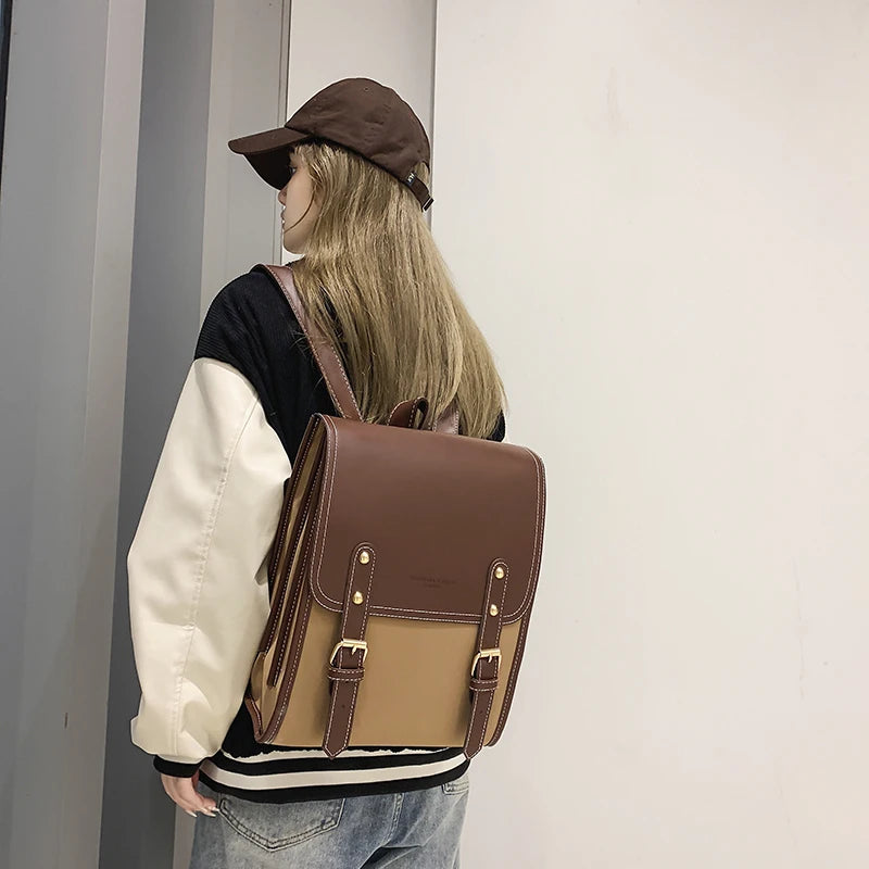 Vintage Messenger Bag for Women | Casual Crossbody Shoulder Handbag | Minimalist Satchel Purse | Everyday Fashion Bag