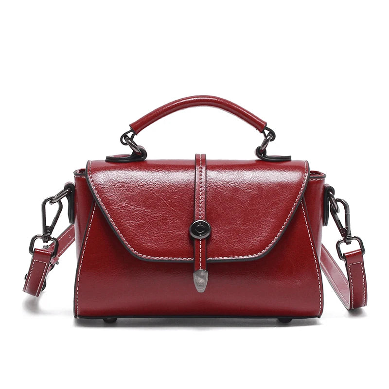 Vintage Top Handle Crossbody Bag for Women | Elegant Flap Shoulder Handbag | Designer Everyday Purse | Minimalist Fashion Tote