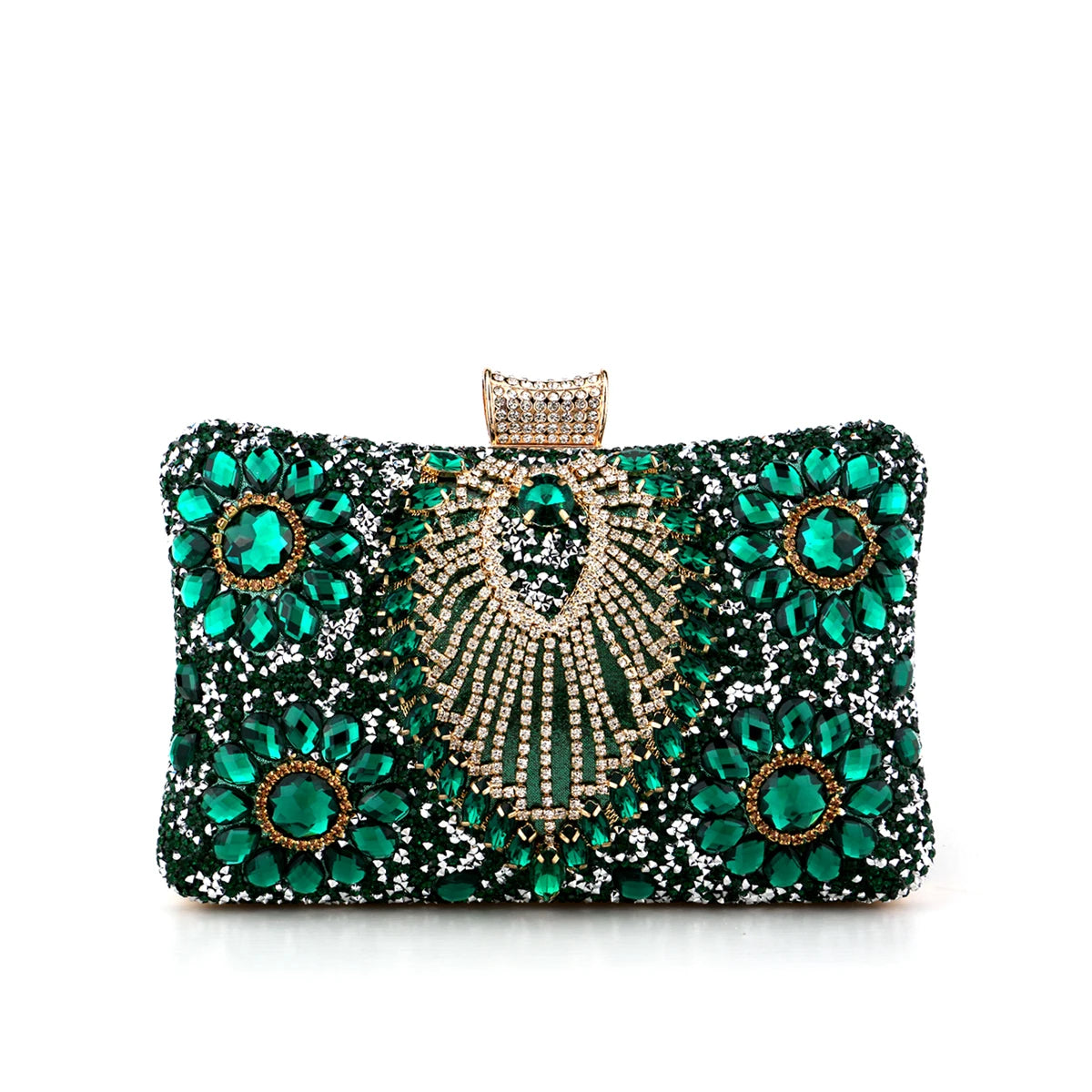 Luxury Rhinestone Evening Clutch for Women | Crystal Wedding Party Handbag | Elegant Designer Cocktail Purse | Glamorous Bridal Clutch