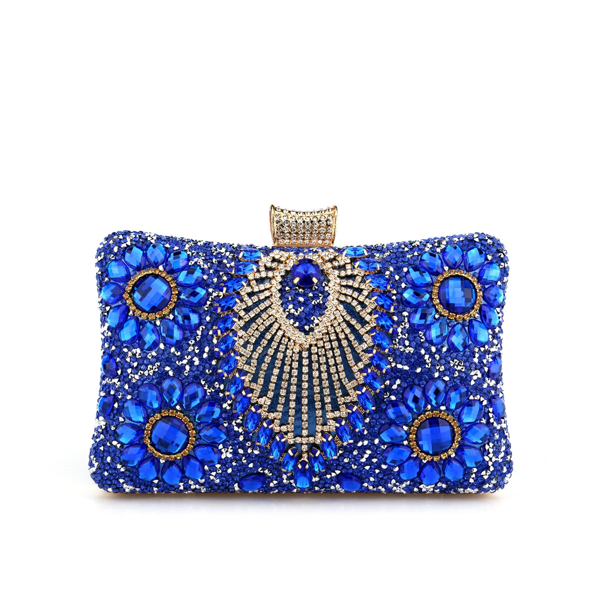 Luxury Rhinestone Evening Clutch for Women | Crystal Wedding Party Handbag | Elegant Designer Cocktail Purse | Glamorous Bridal Clutch