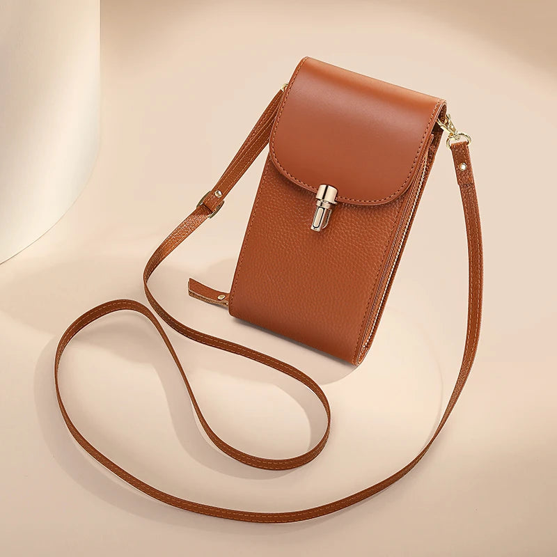Mini Crossbody Phone Bag for Women | Compact Leather Sling Purse | Casual Shoulder Wallet Bag | Everyday Travel Handbag