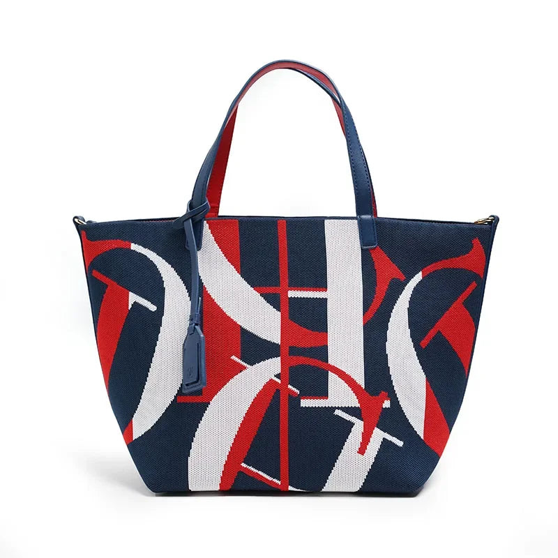 Abstract Print Canvas Tote Bag for Women | Large Capacity Shoulder Handbag | Designer Everyday Shopper Tote | Casual Travel Purse