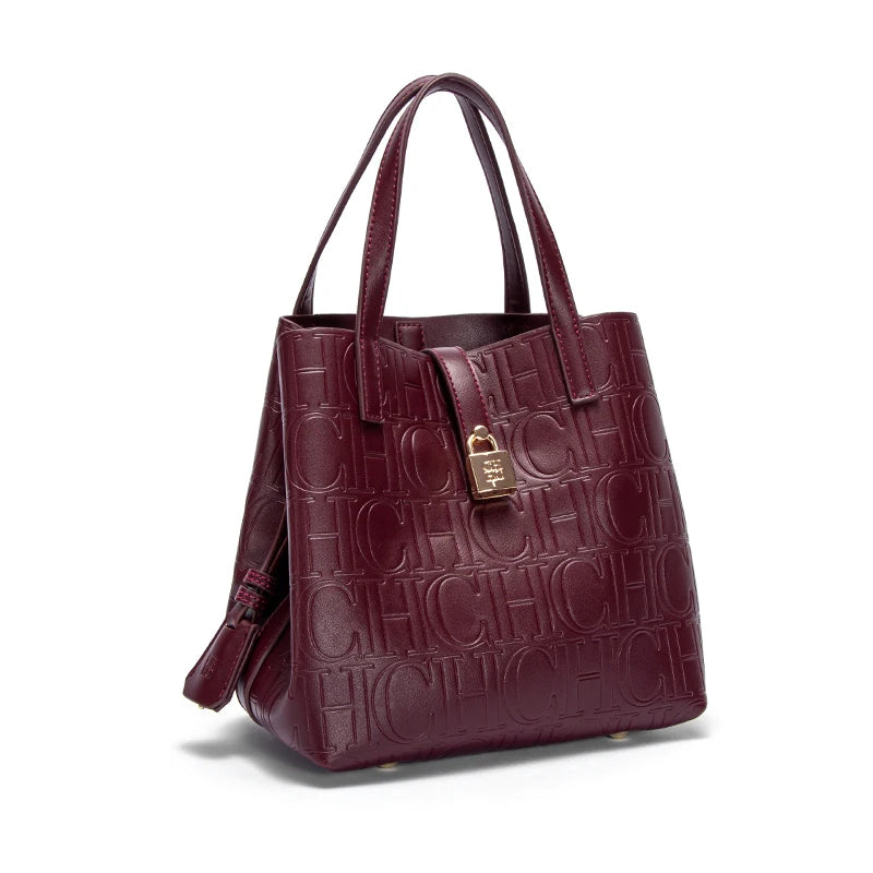 Designer Embossed Tote Bag for Women | Luxury Shoulder Handbag | Elegant Everyday Shopper Purse | Fashion Office Tote