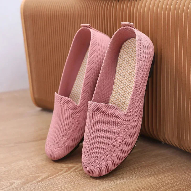 Women’s orthopaedic Breathable Knit Loafers – Lightweight Slip-On Walking Shoes for Casual, Office & Everyday Wear