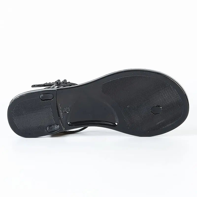 Women’s Floral Jelly Sandals – Waterproof Flat Slingback Sandals for Beach, Vacation & Summer Casual Wear