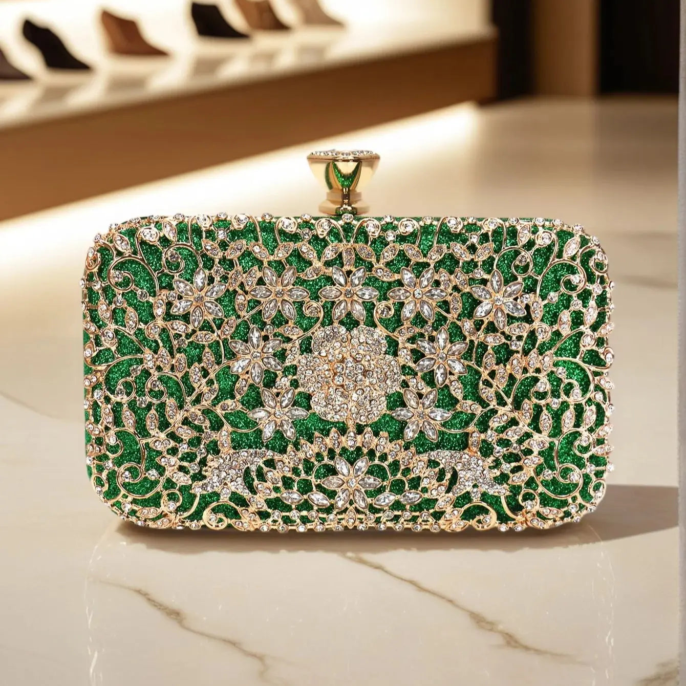 Luxury Rhinestone Clutch Bag for Women | Elegant Evening Party Purse | Designer Wedding Handbag | Fashion Cocktail Clutch
