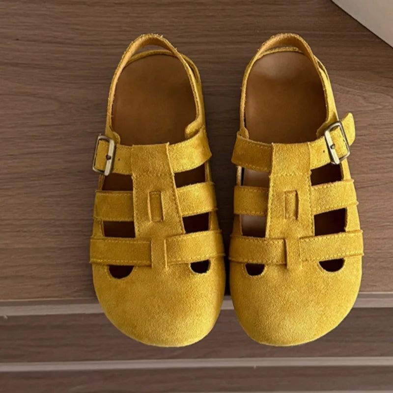 Women’s Closed Toe Slingback Sandals – Casual Suede Comfort Clogs for Everyday & Summer Wear