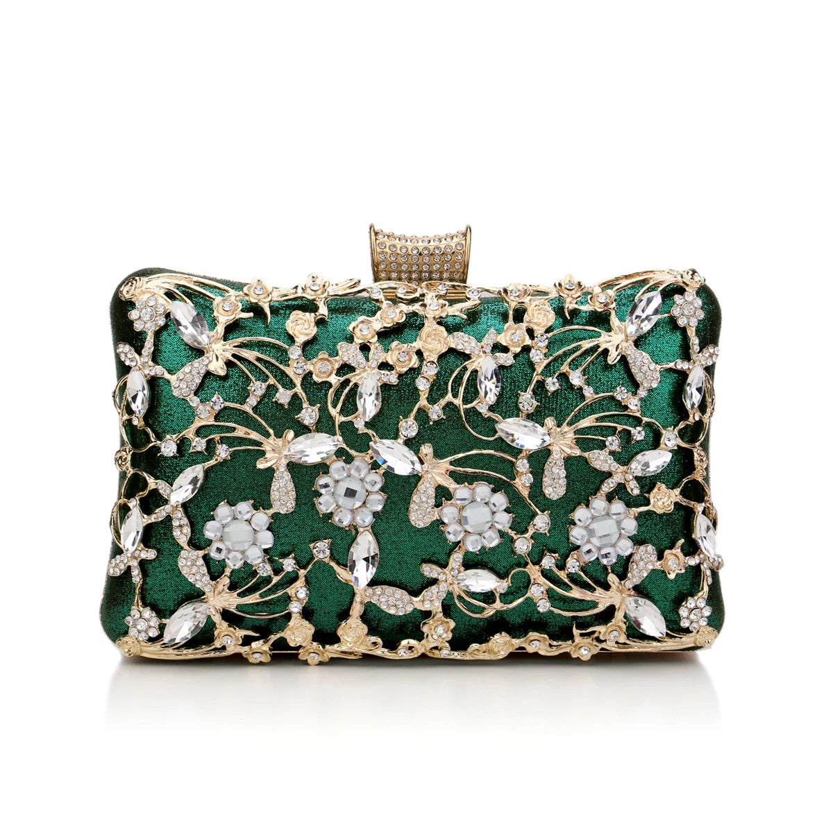 Luxury Crystal Evening Clutch for Women | Elegant Wedding Party Handbag | Designer Rhinestone Purse | Glamorous Cocktail Clutch