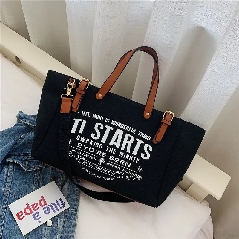 Printed Tote Bag for Women | Casual Shoulder Handbag | Large Capacity Everyday Shopper Purse | Fashion Travel Tote
