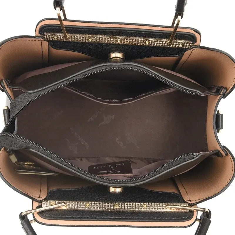 Designer Tote Handbag for Women | Luxury Shoulder Purse | Elegant Top Handle Bag | Fashion Crossbody Office Handbag